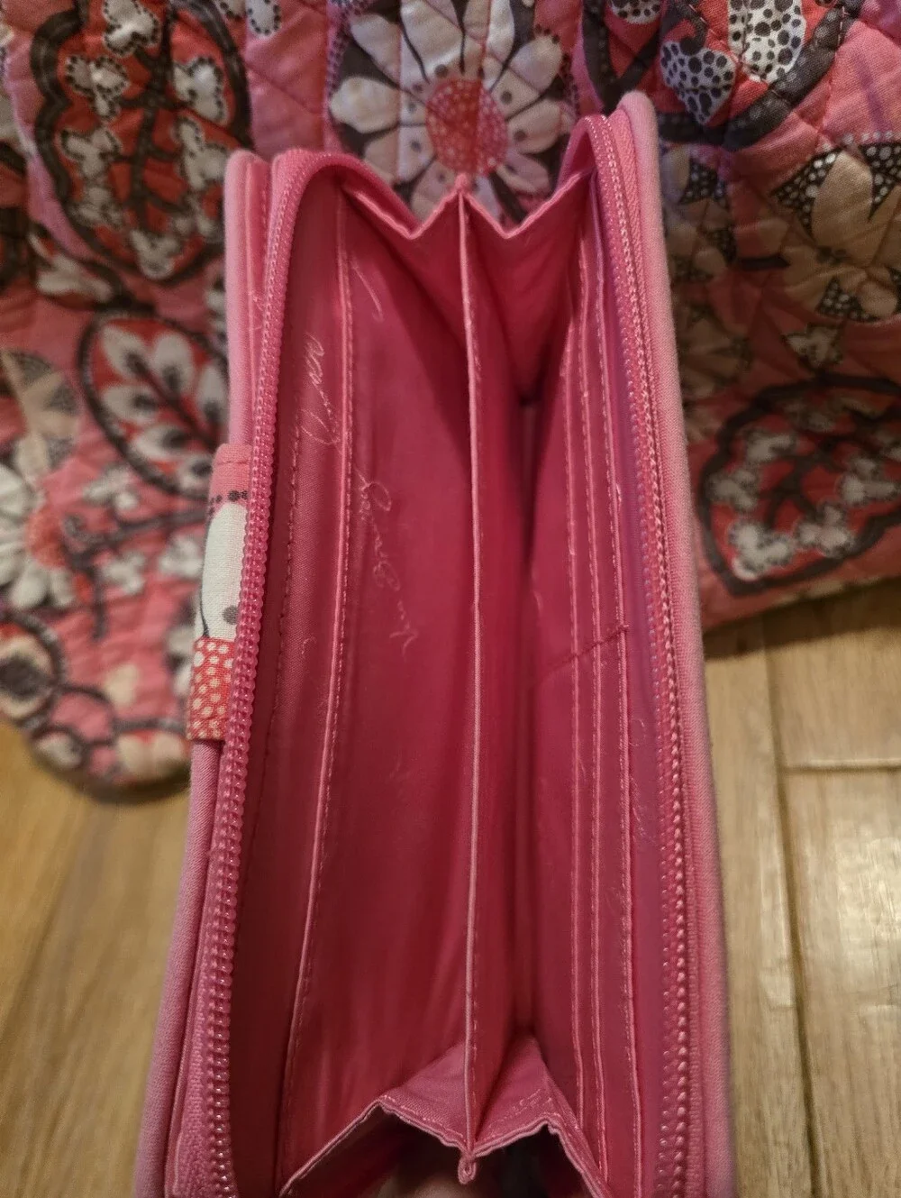 Vera Bradley Pink Floral Quilted Tote